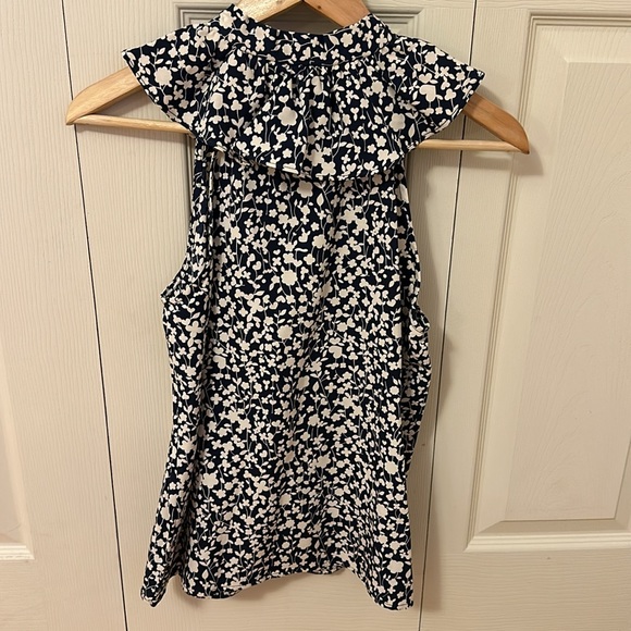 NWT Marc by Marc Jacob’s ribbon tie front floral print blouse size xsmall - Picture 8 of 8